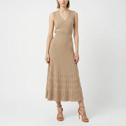 PINKO ピンコ レディース ワンピース ベージュ コットン ニットワンピース 1G15SN-Y6TQ