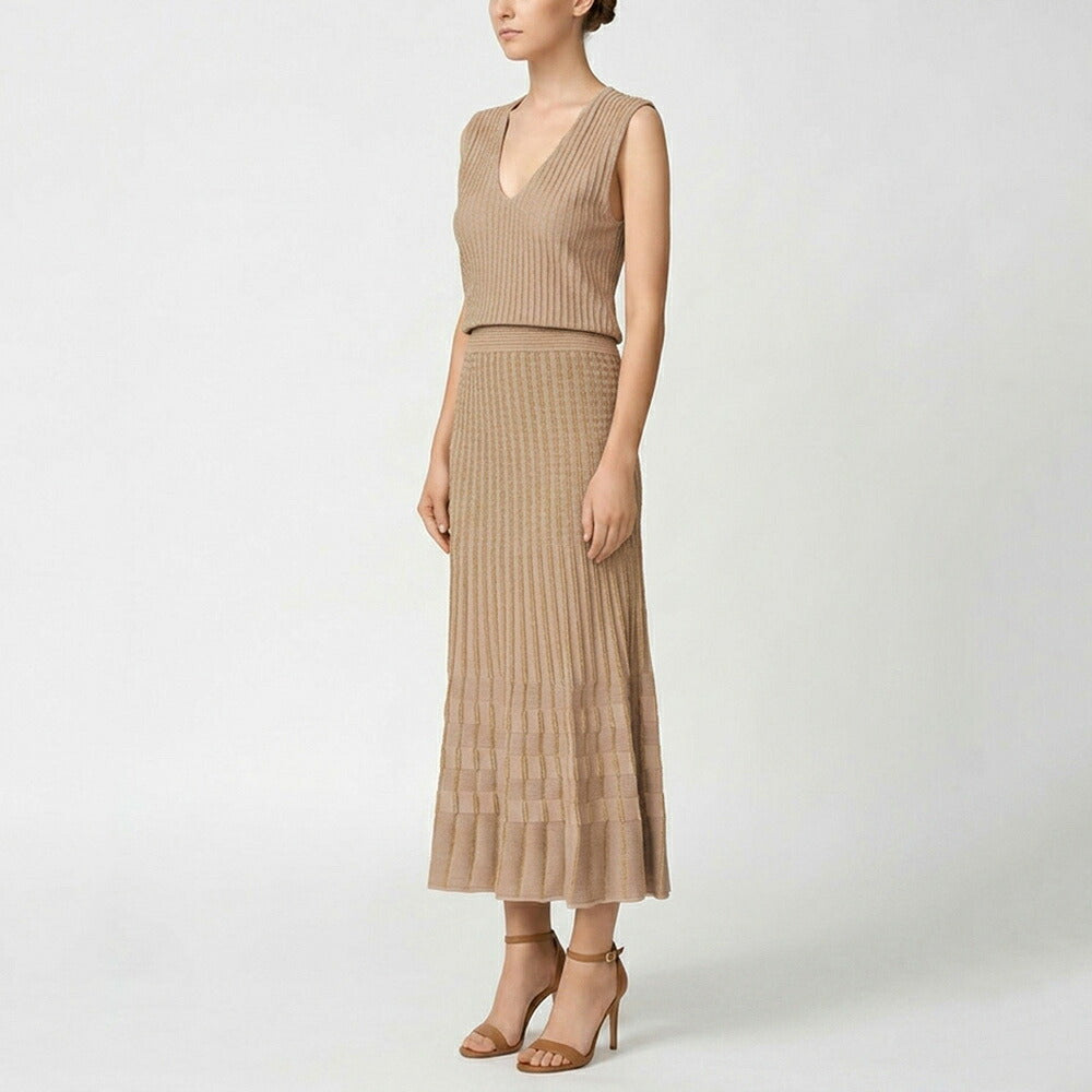 PINKO ピンコ レディース ワンピース ベージュ コットン ニットワンピース 1G15SN-Y6TQ