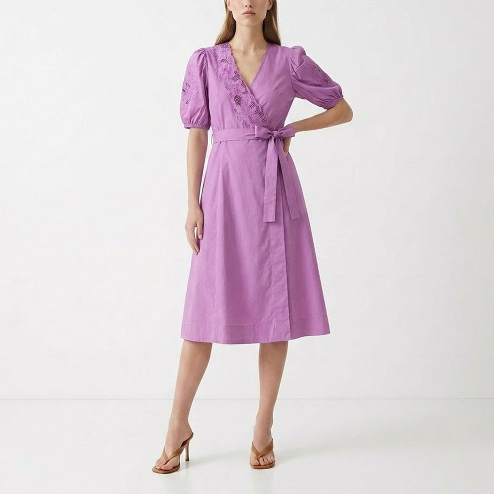 PINKO ピンコ レディース ワンピース ピンク カシュクール Vネック 1G15YF-Y6WU