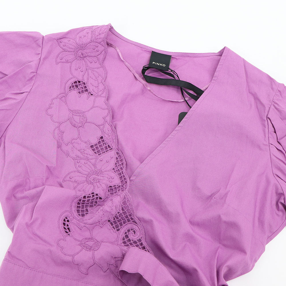 PINKO ピンコ レディース ワンピース ピンク カシュクール Vネック 1G15YF-Y6WU