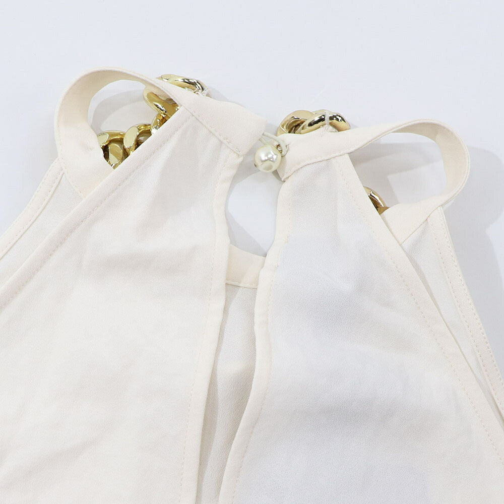 PINKO ホワイト シンプル ミニワンピース スカーフ付き 1G161T-8270