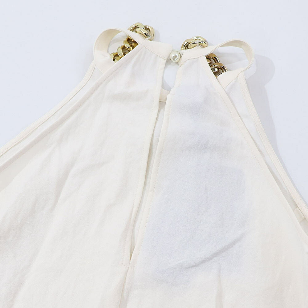 PINKO ホワイト シンプル ミニワンピース スカーフ付き 1G161T-8270