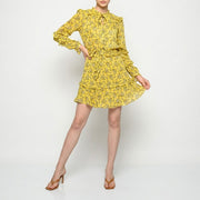 PINKO ピンコ レディース ワンピース イエロー 花柄 フラワープリント 1G16GP-Y7HK