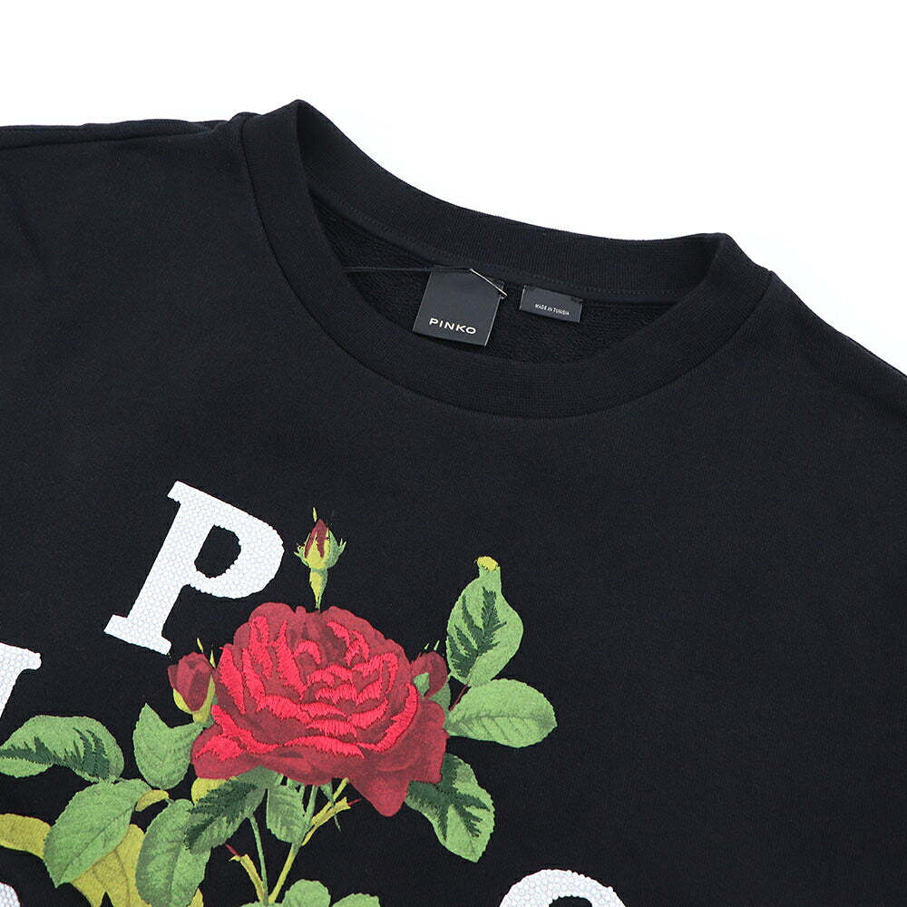 PINKO ピンコ レディース ワンピース ブラック コットン スウェットワンピース 1G16UH-Y54B