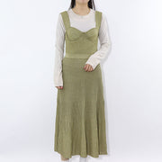 PINKO ワンピース カーキ ニットワンピース 1G17VB-Y45U