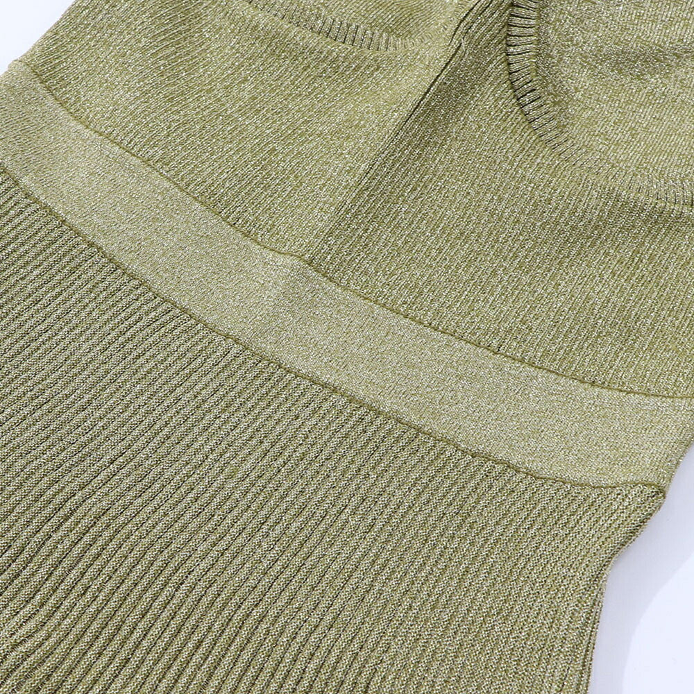 PINKO ワンピース カーキ ニットワンピース 1G17VB-Y45U