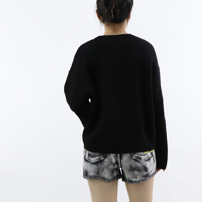 PINKO ニット ブラック ロゴ 刺繍 1G17N3-Y821