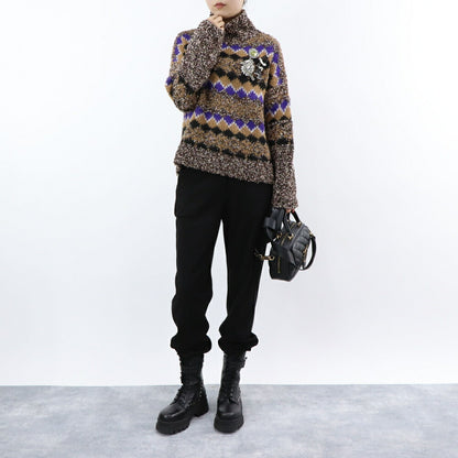 PINKO ニット ブラウン系 ハイネック 1B14VU-Y6NJ