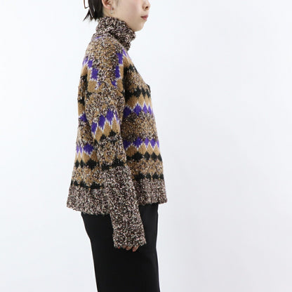 PINKO ニット ブラウン系 ハイネック 1B14VU-Y6NJ