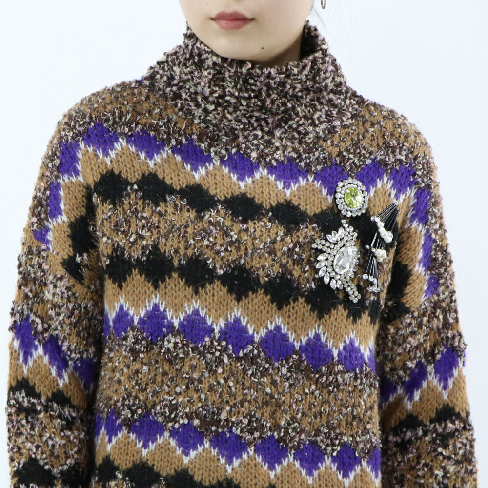 PINKO ニット ブラウン系 ハイネック 1B14VU-Y6NJ