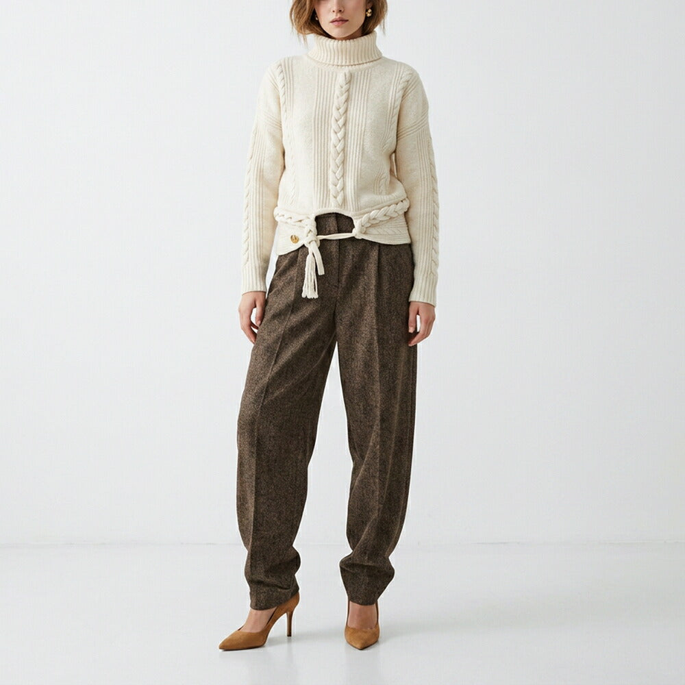 PINKO ピンコ レディース トップス ニット ホワイト ウール ハイネックニット 1G156U-Y6FB