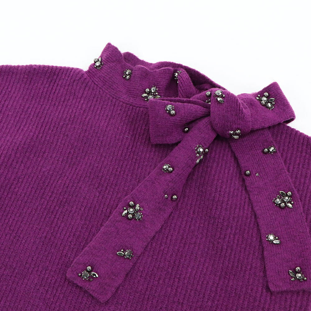 PINKO ピンコ レディース トップス ニット ピンク ポリアミド ボウタイ ビジュー 1G1578-Y6CF