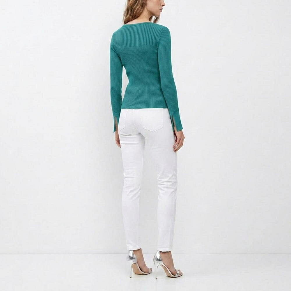 PINKO ピンコ レディース トップス ニット グリーン ビスコース リブニット 1G16C6-Y76Z