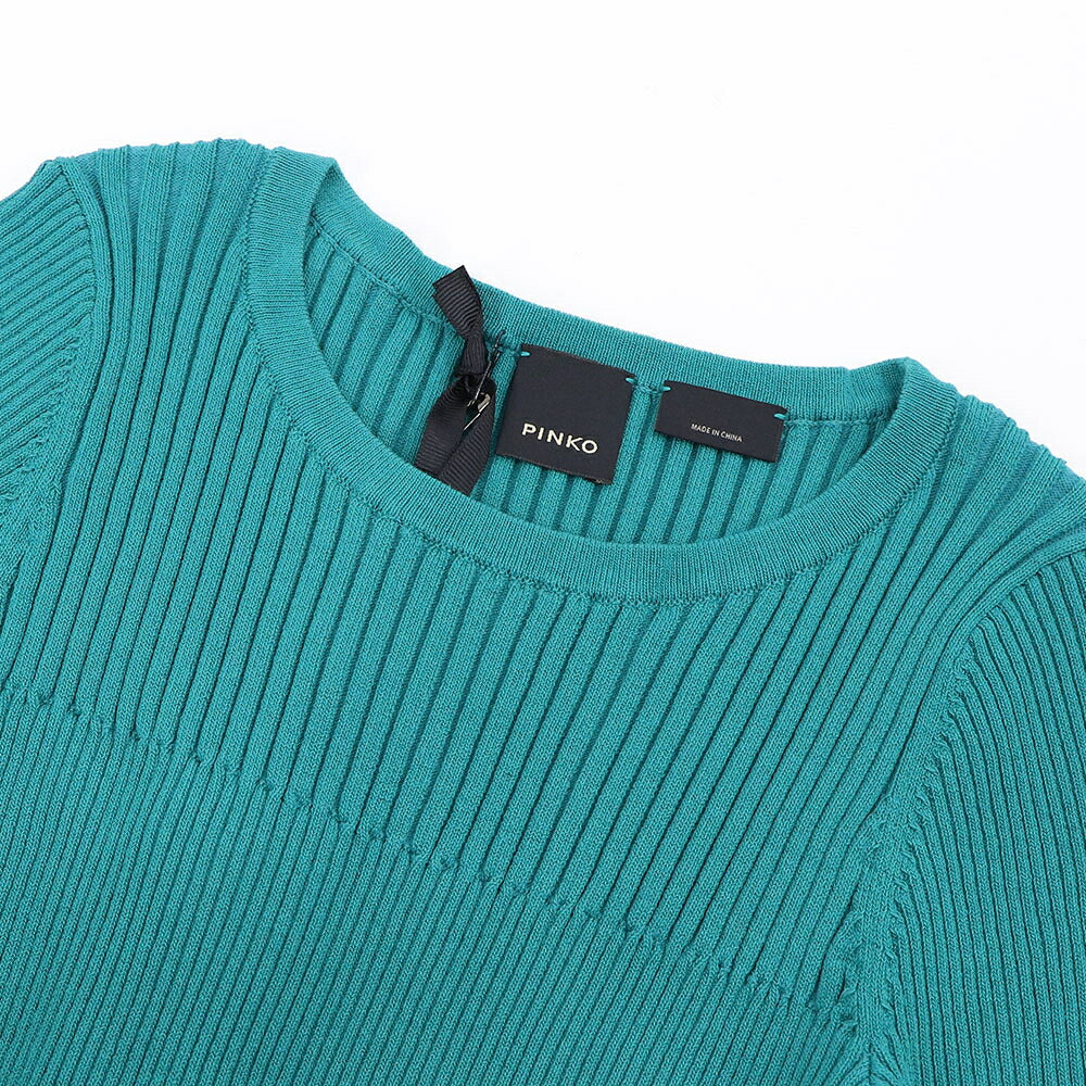 PINKO ピンコ レディース トップス ニット グリーン ビスコース リブニット 1G16C6-Y76Z