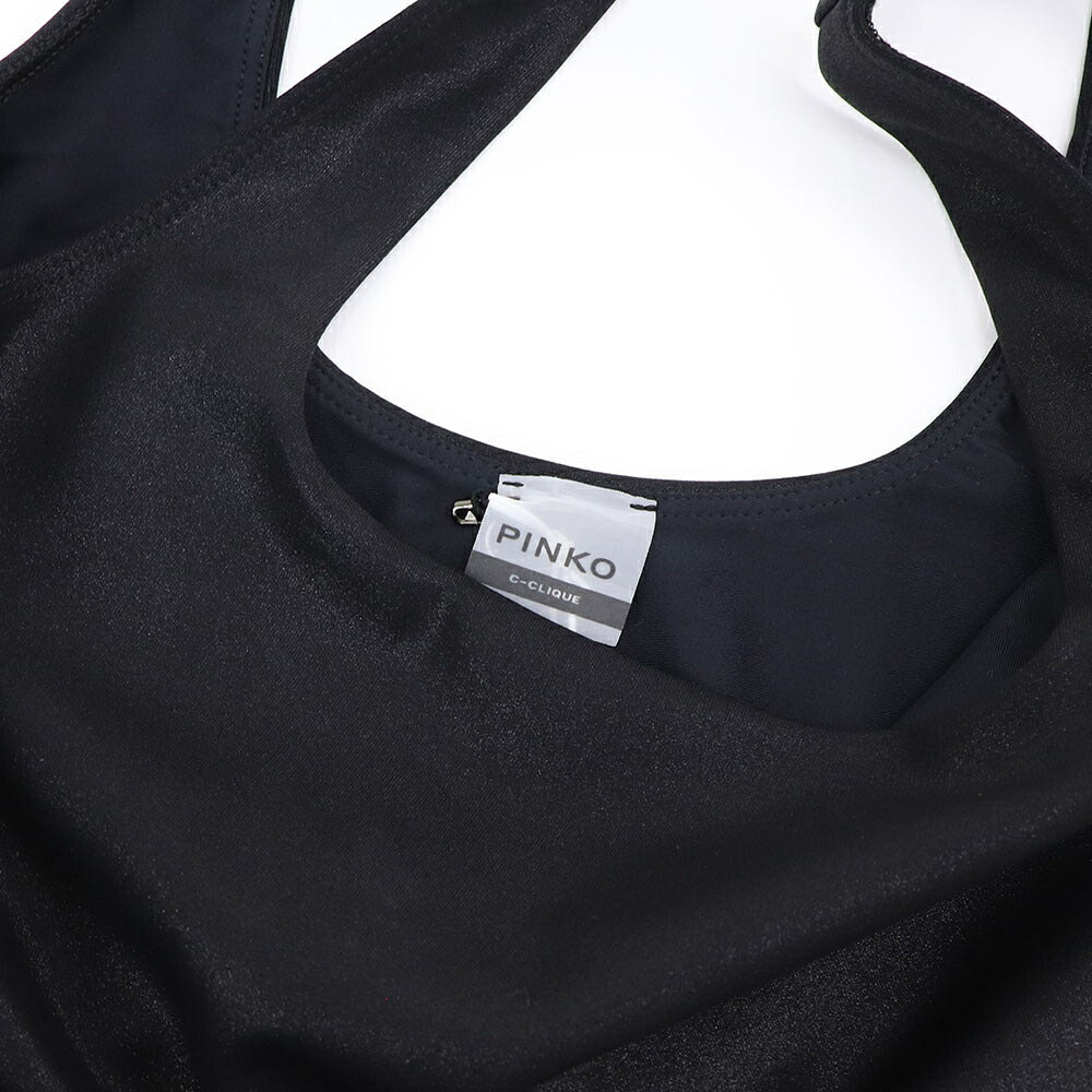 PINKO キャミソール ブラック ヨガウェア ブラトップ ハーフトップ 1G1804-Y5KG