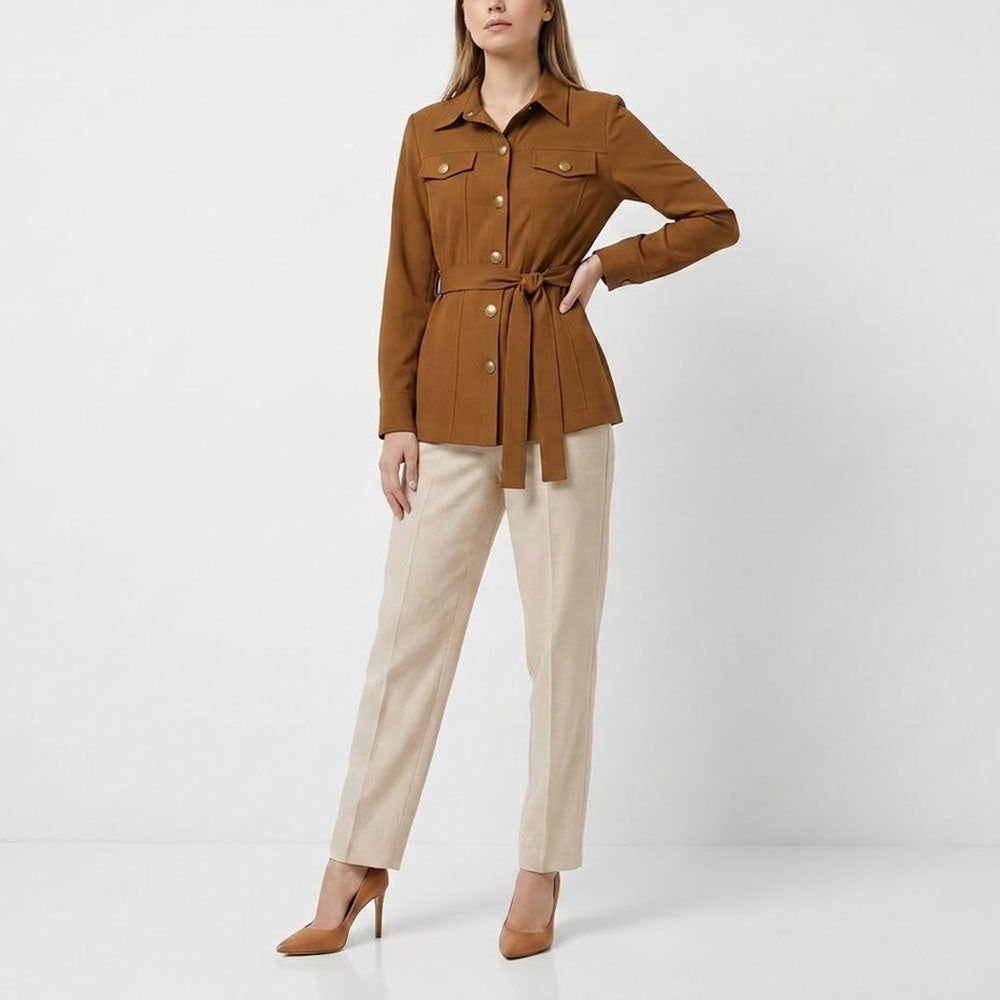 PINKO ピンコ レディース トップス シャツ・ブラウス ブラウン シャツジャケット 1G15LV-8386