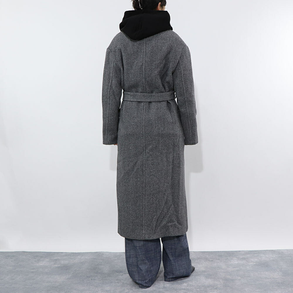 PINKO グレー ロングコート 1G16RV-Y7DY