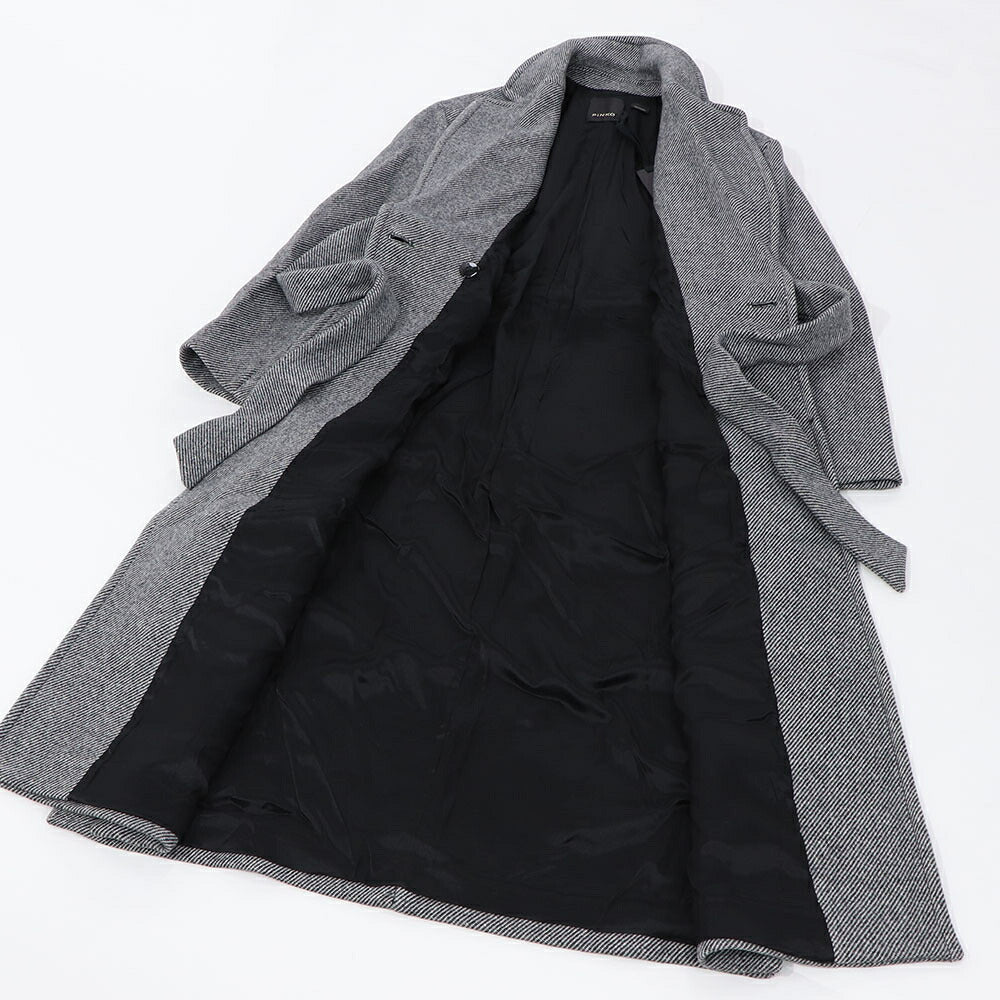 PINKO グレー ロングコート 1G16RV-Y7DY