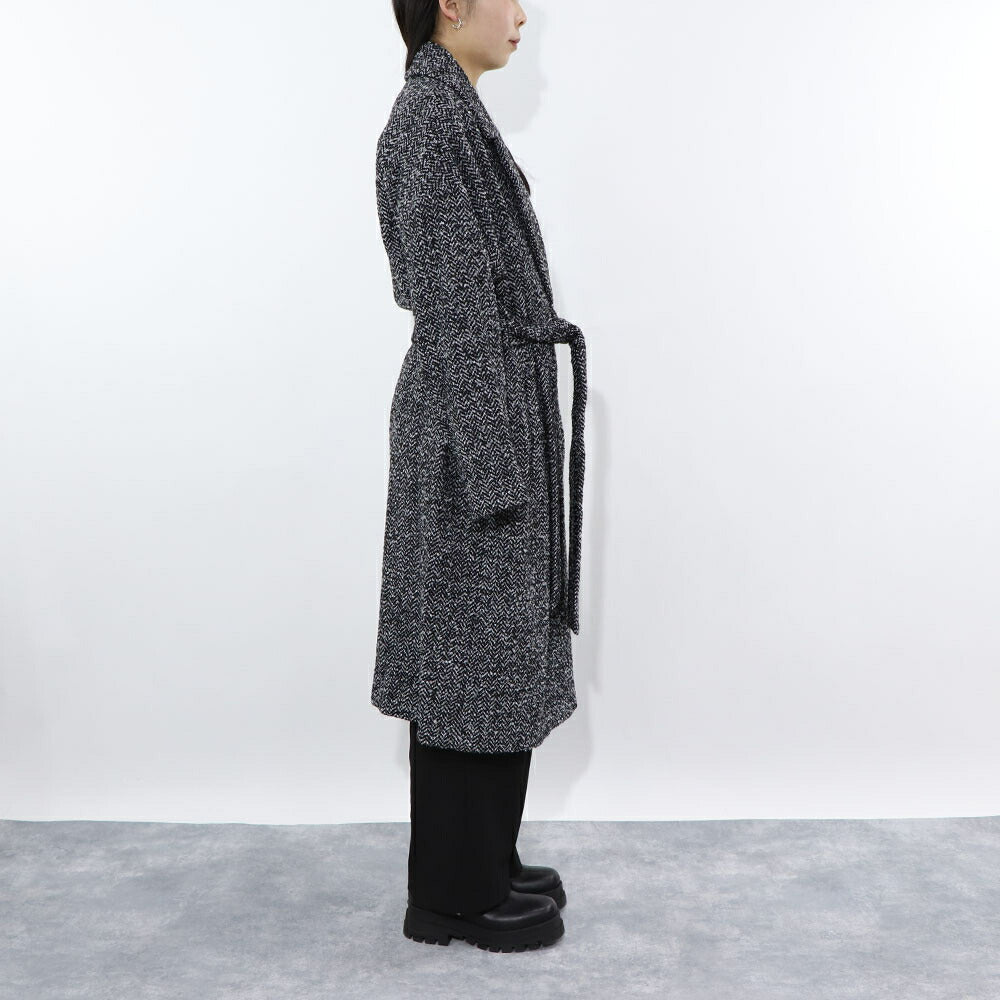 PINKO グレー ロングコート ガウンコート 1G18CM-A03H