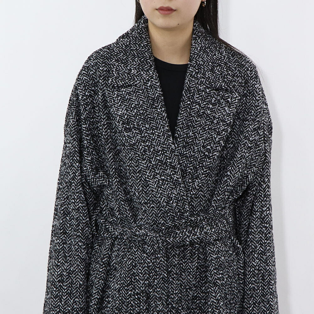 PINKO グレー ロングコート ガウンコート 1G18CM-A03H