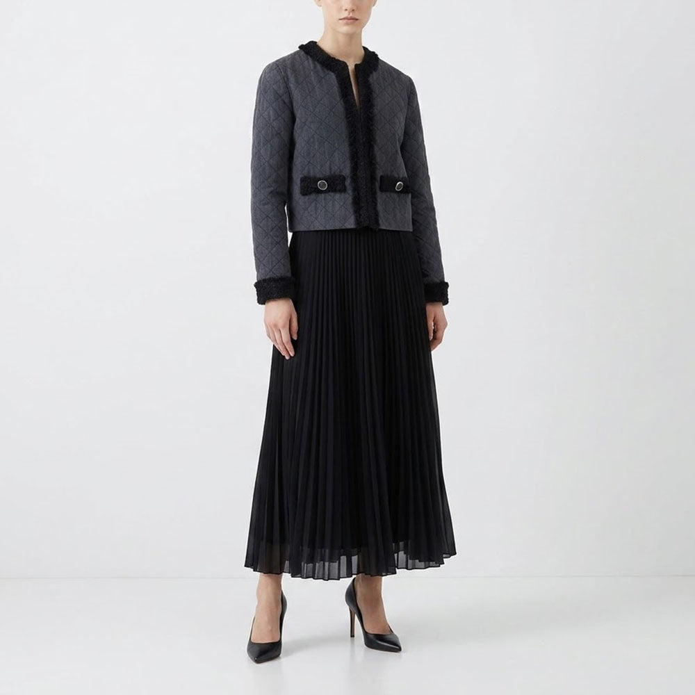PINKO ピンコ レディース アウター ジャケット・ブルゾン ブラック ノーカラージャケット ショート丈 1J10QN-Y7FL