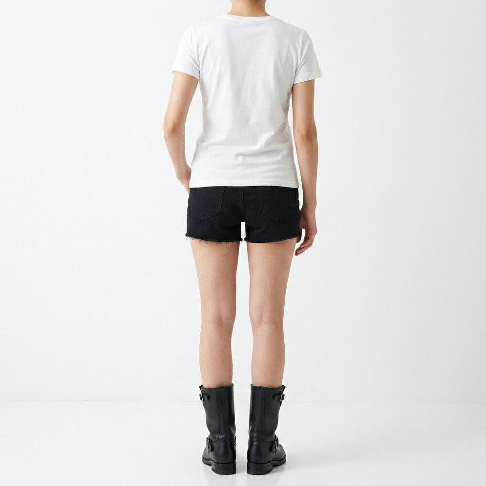 PINKO ピンコ レディース トップス Tシャツ・カットソー ホワイト コットン ビジュー付き 半袖 1Q103D-Y6A5