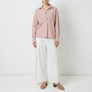 PINKO シャツ・ブラウス ピンク スキッパーシャツ ストライプ 1G14Y7-7946