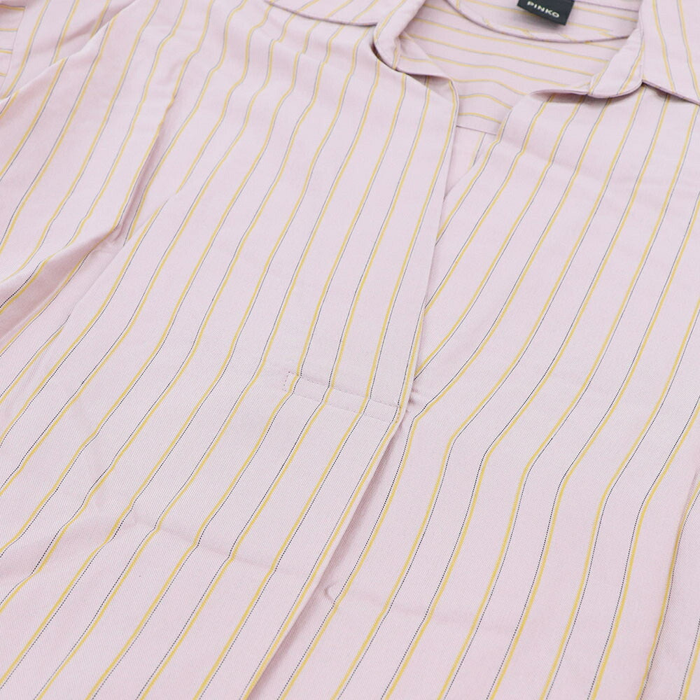 PINKO シャツ・ブラウス ピンク スキッパーシャツ ストライプ 1G14Y7-7946