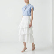 PINKO ピンコ レディース トップス シャツ・ブラウス ブルー コットン ストライプ 1G161M-8429