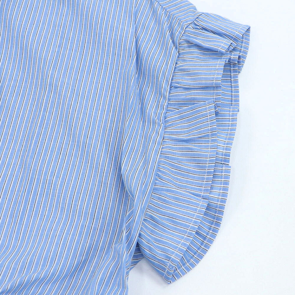 PINKO ピンコ レディース トップス シャツ・ブラウス ブルー コットン ストライプ 1G161M-8429