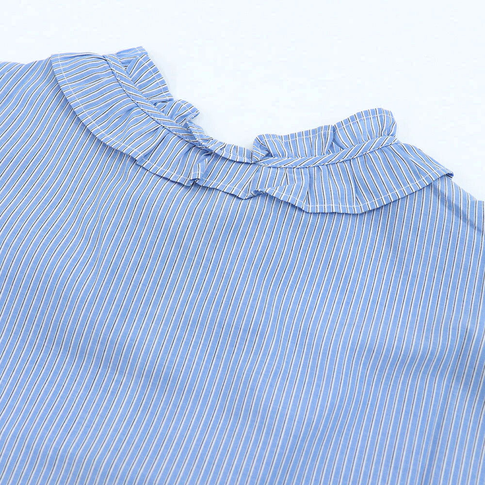 PINKO ピンコ レディース トップス シャツ・ブラウス ブルー コットン ストライプ 1G161M-8429