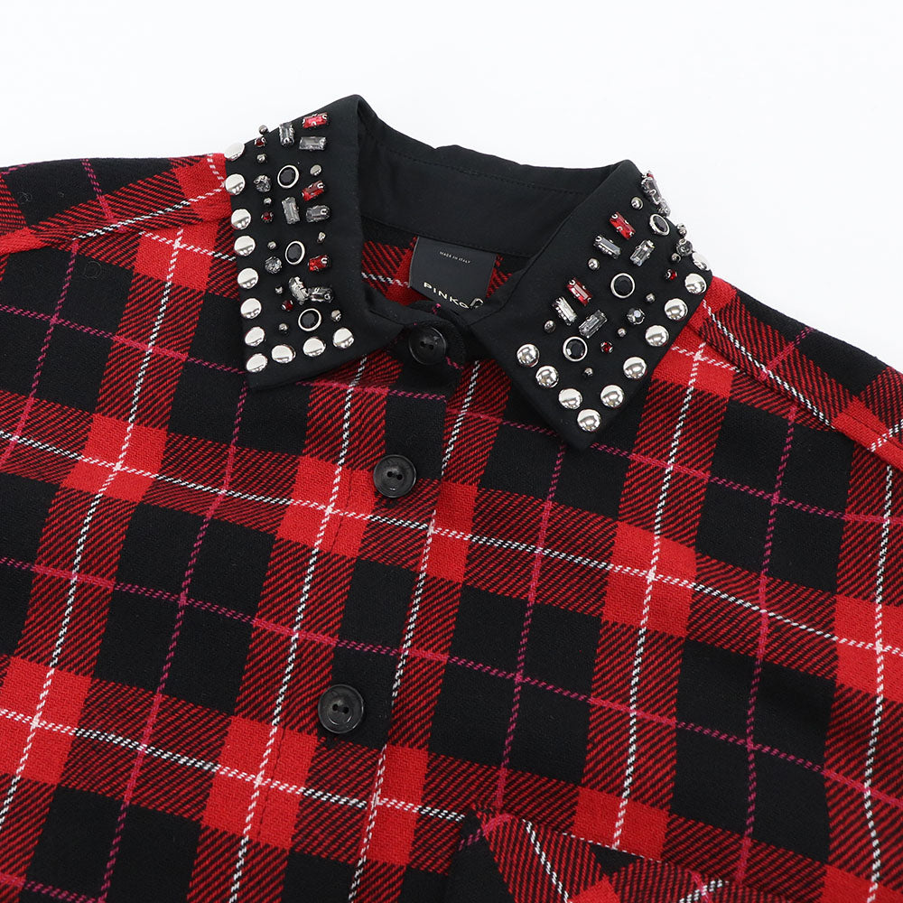 PINKO ピンコ レディース ワンピース レッド シャツワンピース 赤チェック 1G16HZ-8554