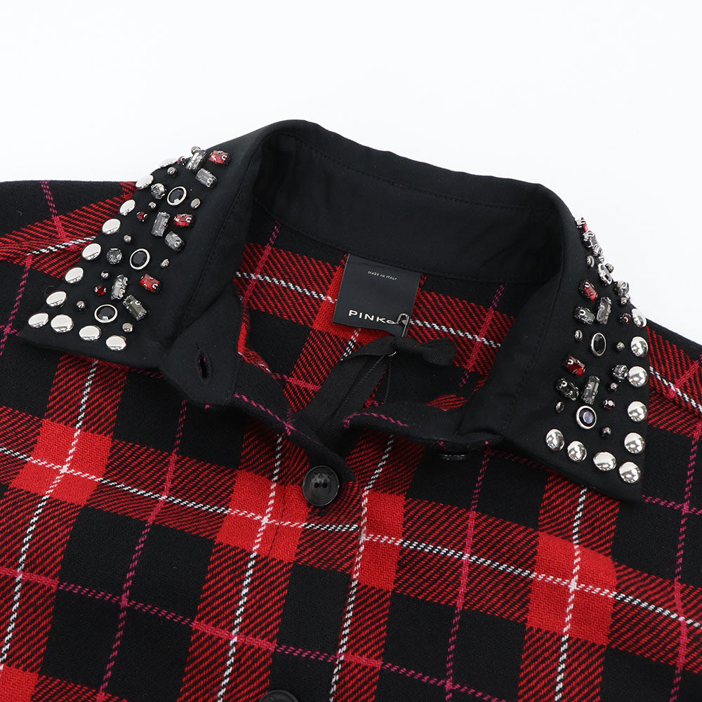 PINKO ピンコ レディース ワンピース レッド シャツワンピース 赤チェック 1G16HZ-8554