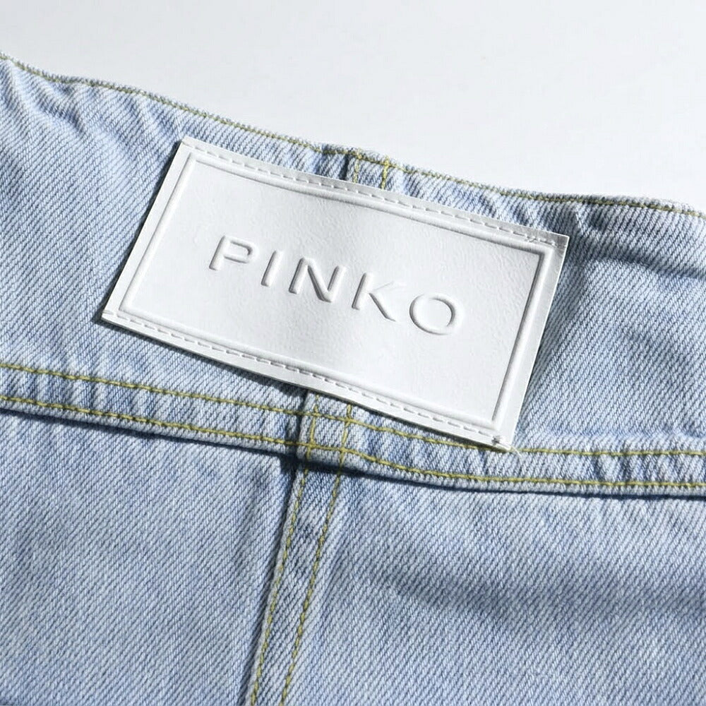 PINKO ピンコ レディース ボトムス ショートパンツ ブルー コットン ハイウエスト 1J10M0-Y649