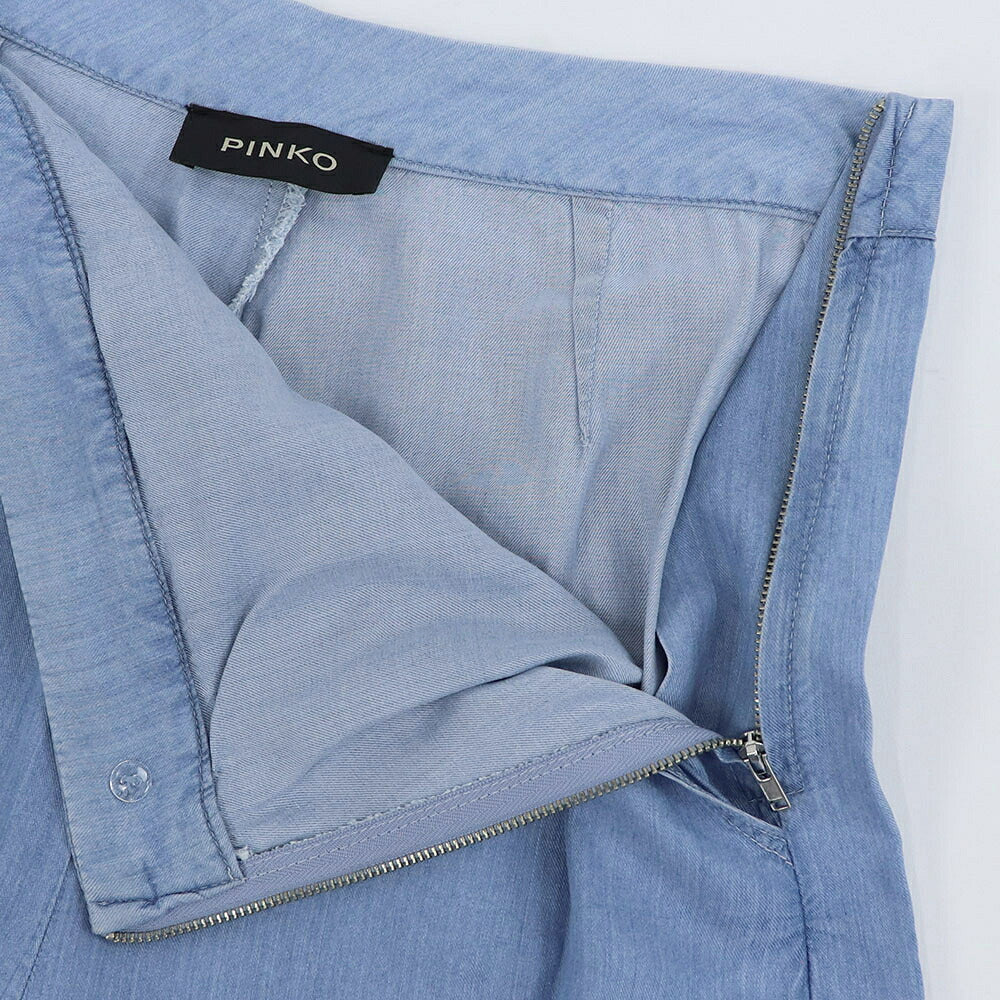 PINKO ピンコ レディース ボトムス デニムパンツ ブルー ワイドパンツ 1J10MQ-Y6X4