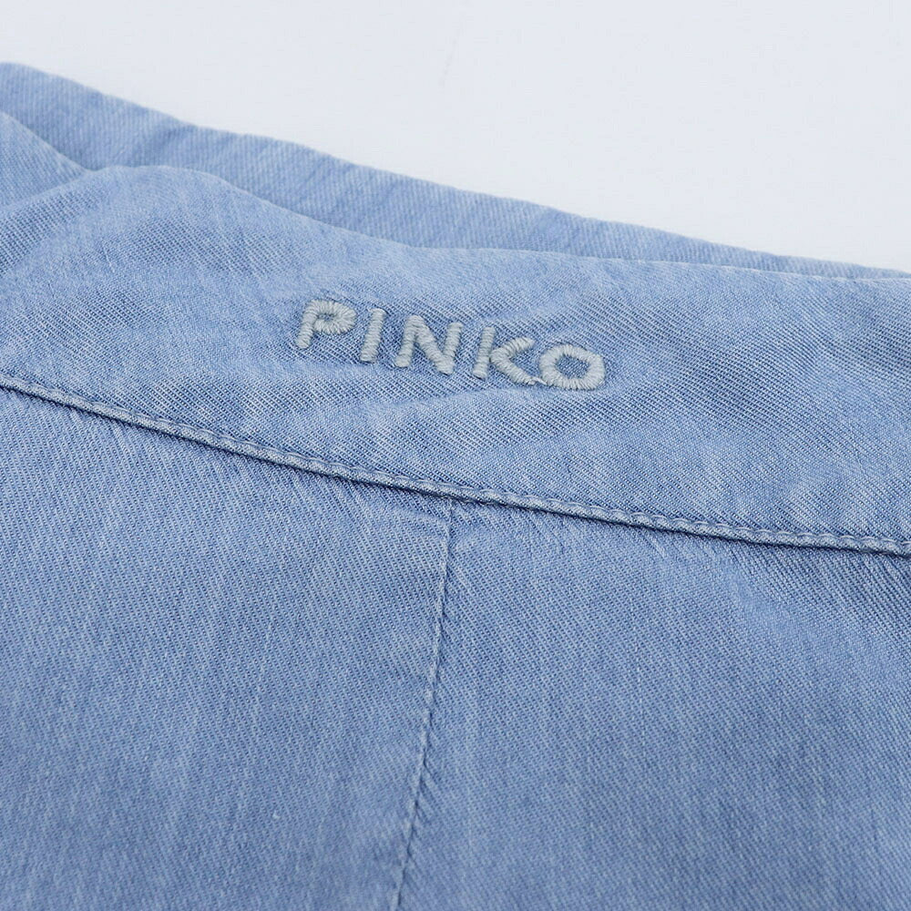 PINKO ピンコ レディース ボトムス デニムパンツ ブルー ワイドパンツ 1J10MQ-Y6X4