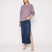 PINKO ピンコ レディース トップス スウェット・パーカー パープル コットン ワンポイント ロゴ プルオーバー 1G1639-Y72Z