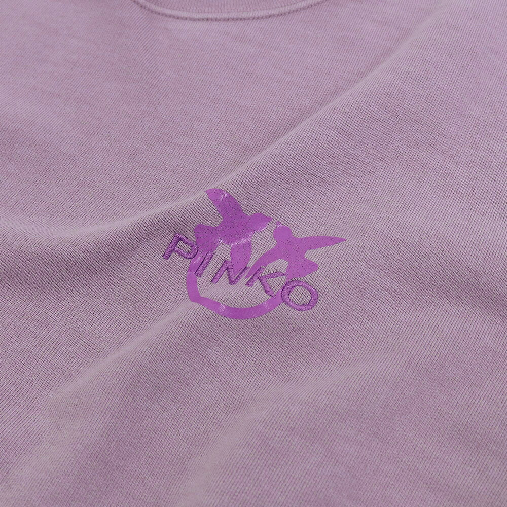 PINKO ピンコ レディース トップス スウェット・パーカー パープル コットン ワンポイント ロゴ プルオーバー 1G1639-Y72Z