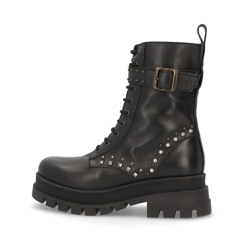 PINKO ブーツ ブラック レースアップ 厚底 ショートブーツ 1H2136-A073