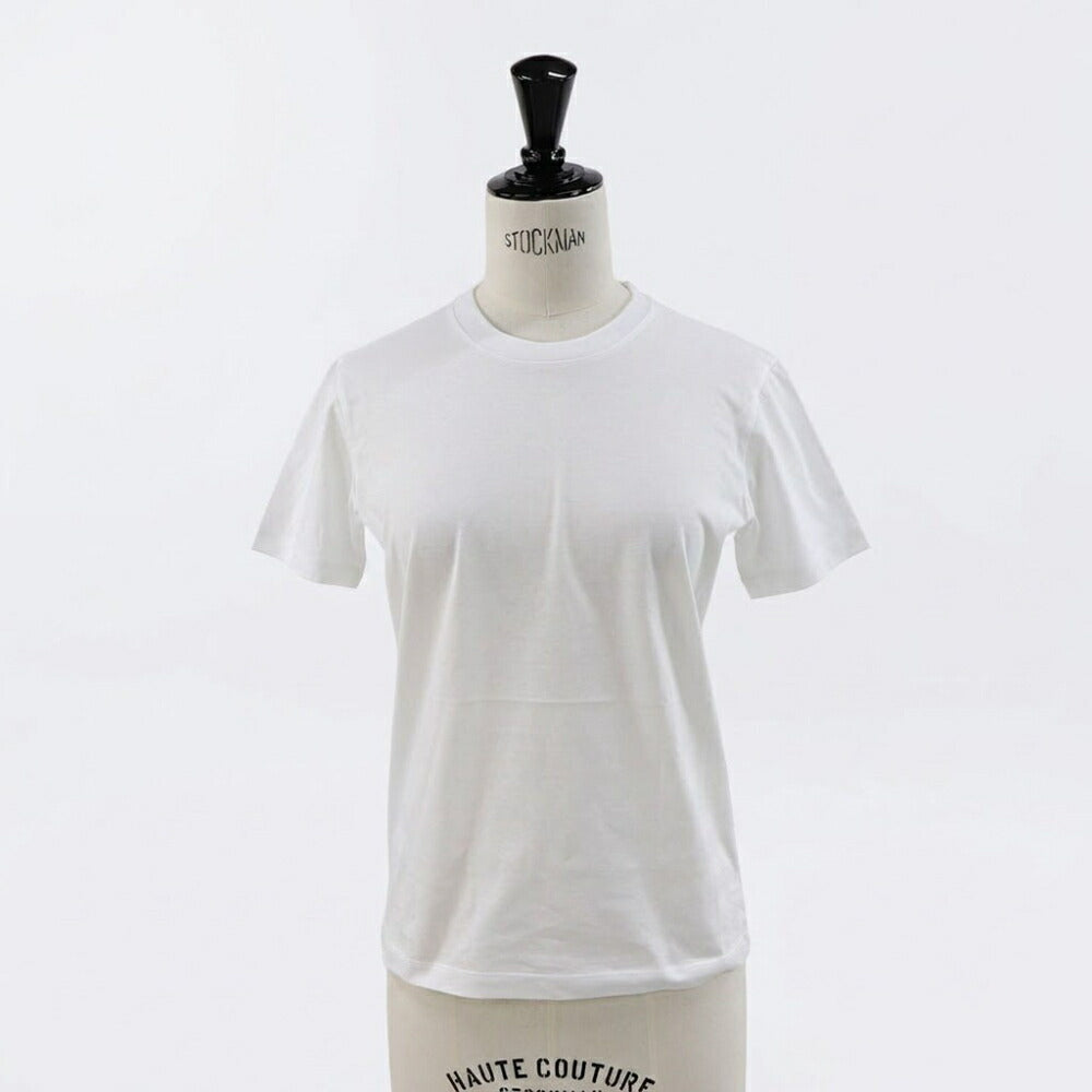 PRADA Tシャツ ホワイト 半袖 クルーネック ロゴタグ バックデザイン 半袖 35570 11CD