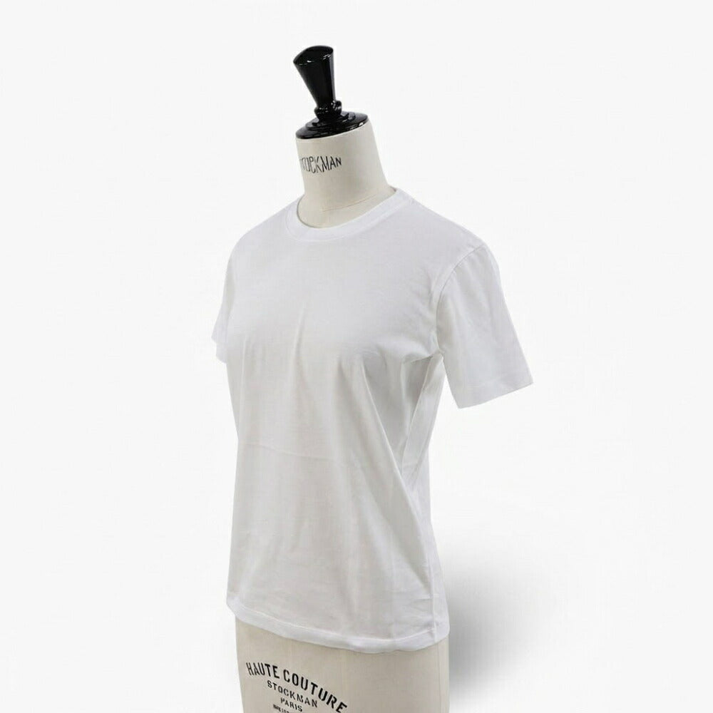 PRADA Tシャツ ホワイト 半袖 クルーネック ロゴタグ バックデザイン 半袖 35570 11CD