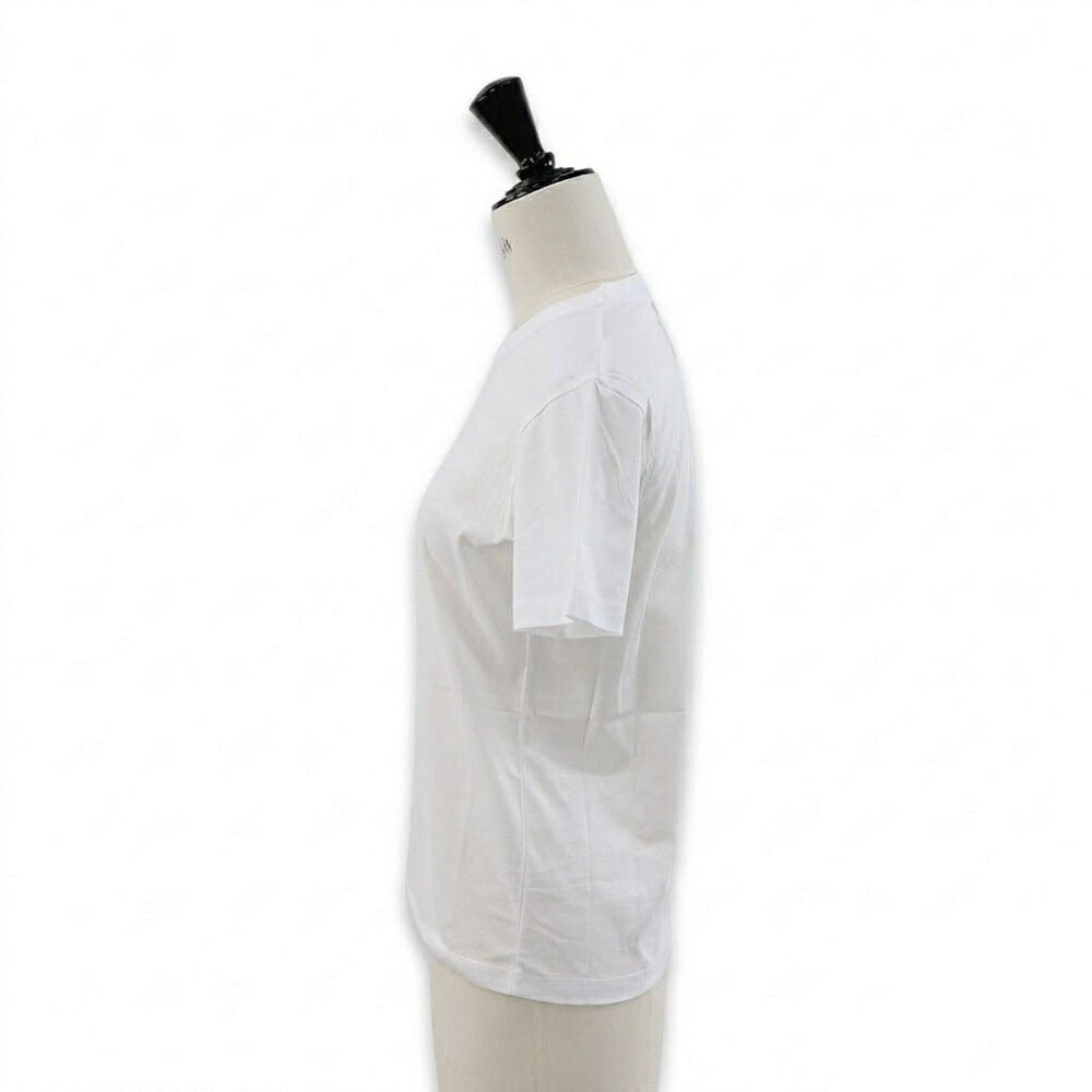 PRADA Tシャツ ホワイト 半袖 クルーネック ロゴタグ バックデザイン 半袖 35570 11CD