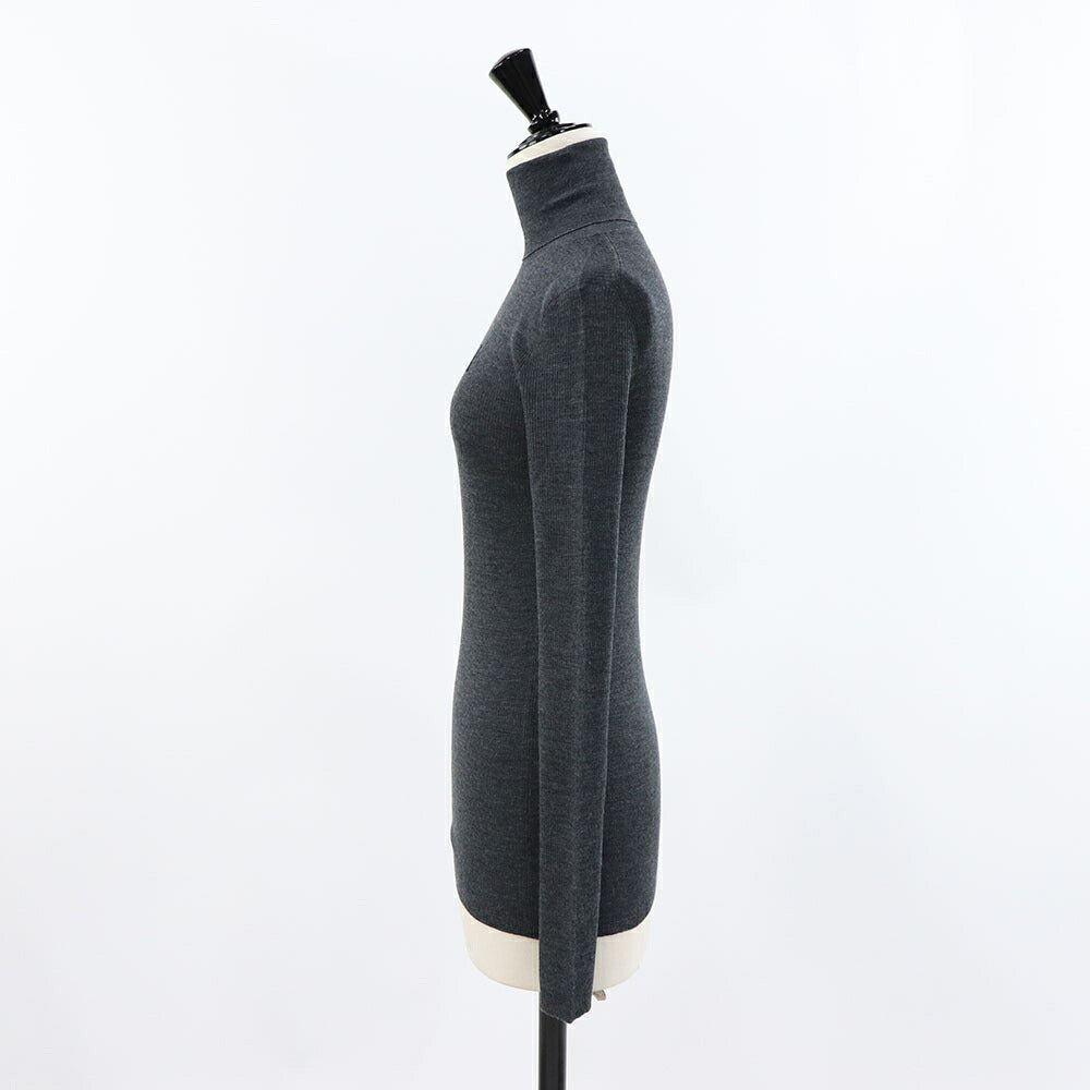 PRADA ニット ブラック タートルネック ロゴ P26445 11C8