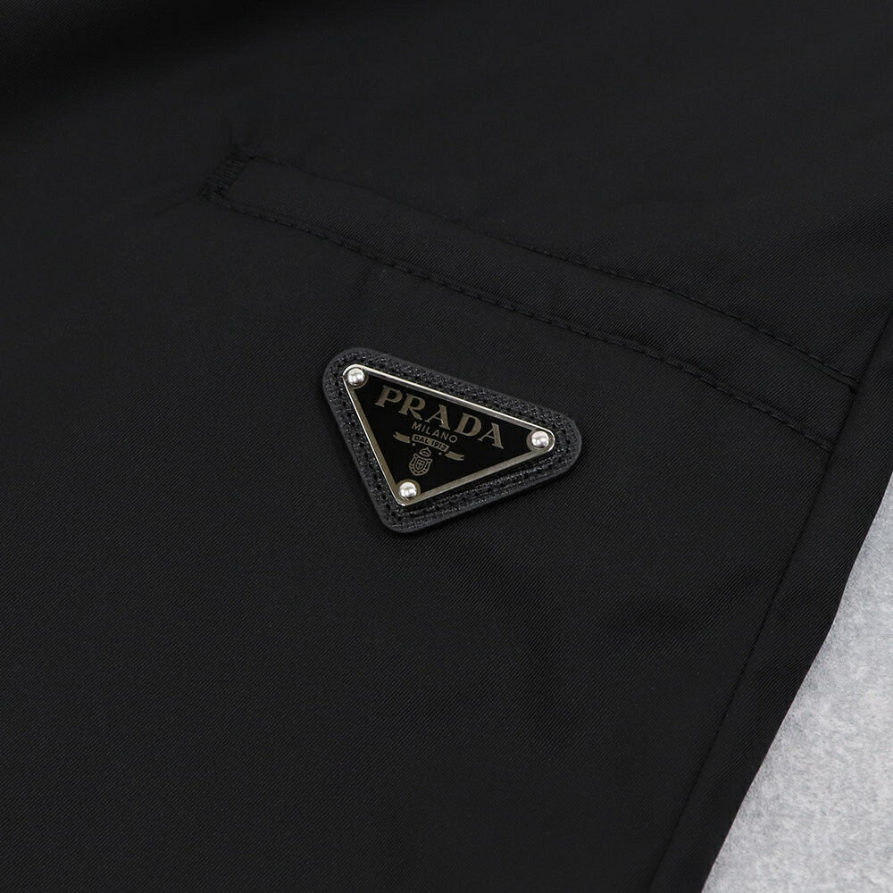 PRADA ショートパンツ メンズ ブラック ハーフパンツ ロゴ SPG32 1WQ8