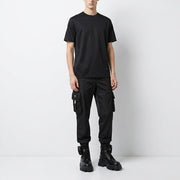 PRADA ロングパンツ メンズ ブラック カーゴパンツ トライアングルロゴ SPH130 1WQ8