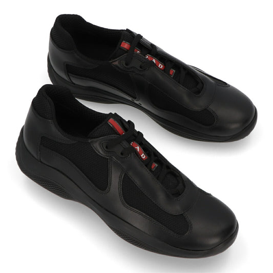 PRADA スニーカー アメリカズカップ レザー バイクファブリック