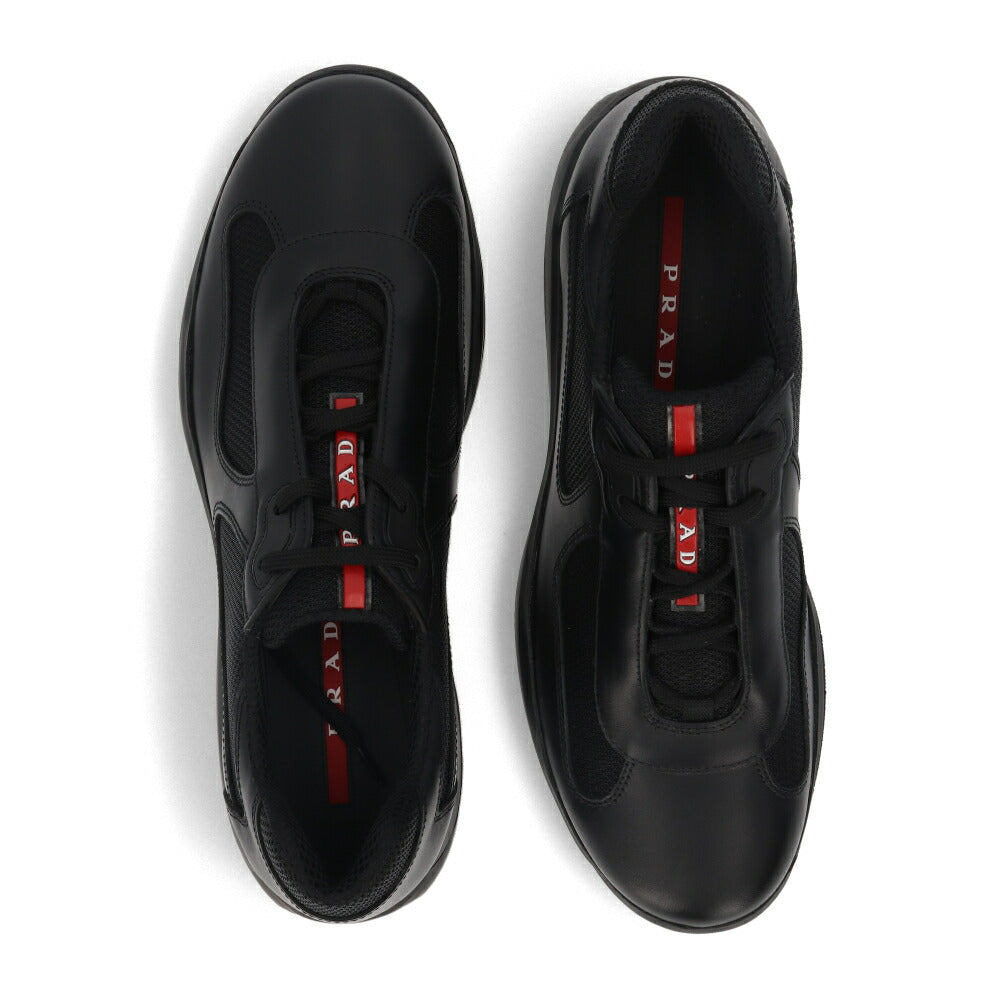 PRADA スニーカー アメリカズカップ レザー バイクファブリック