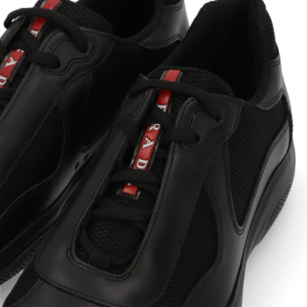 PRADA スニーカー アメリカズカップ レザー バイクファブリック