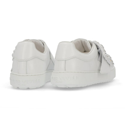 Roger Vivier スニーカー ホワイト ローカット ビジュー付きバックル RVW68737440JUS