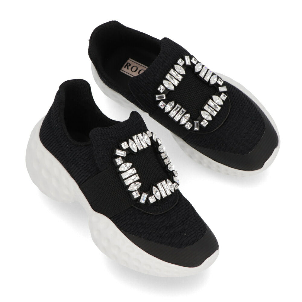Roger Vivier スニーカー ブラック×ホワイト ホワイト スリッポン RVW63731340QPS